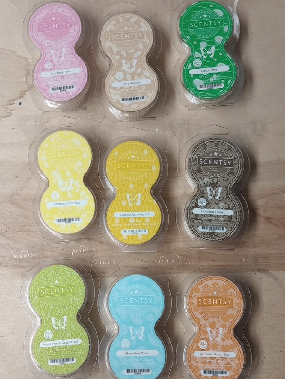 Scentsy Wax Bar 9-Pack Assorted Scents